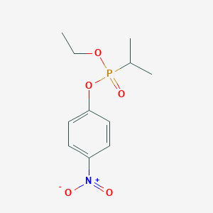 molecular formula C11H16NO5P B084733 Ethyl p-nitrophenyl isopropylphosphonate CAS No. 13538-10-8