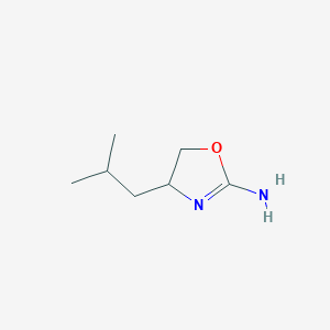 molecular formula C7H14N2O B8473313 2-Amino-4-isobutyl-2-oxazoline 