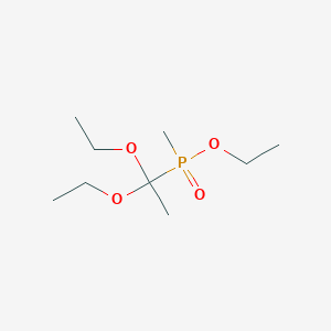 molecular formula C9H21O4P B8473321 Ethyl 1,1-diethoxyethyl(methyl)phosphinate CAS No. 75174-69-5