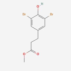 molecular formula C10H10Br2O3 B8473357 Methyl 3-(3,5-dibromo-4-hydroxyphenyl)propionate 