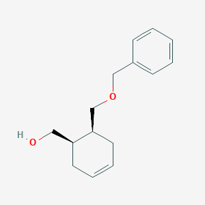 molecular formula C15H20O2 B8473366 {(1R,6S)-6-[(Benzyloxy)methyl]cyclohex-3-en-1-yl}methanol CAS No. 154728-60-6