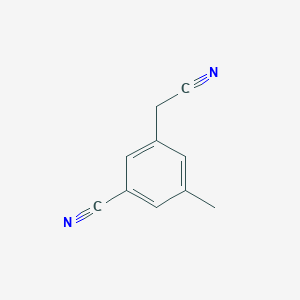 molecular formula C10H8N2 B8473396 3-(Cyanomethyl)-5-methylbenzonitrile 