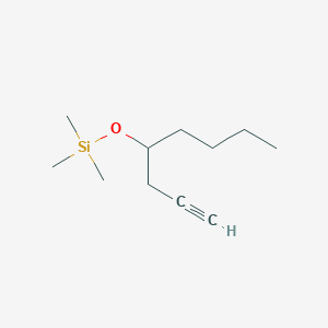 molecular formula C11H22OSi B8473414 Trimethyl[(oct-1-yn-4-yl)oxy]silane CAS No. 65989-27-7