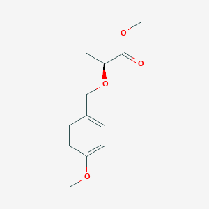 molecular formula C12H16O4 B8473417 (S)-methyl 2-((4-methoxybenzyl)oxy)propanoate 