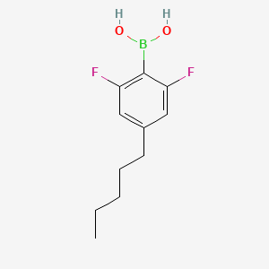 molecular formula C11H15BF2O2 B8473424 2,6-Difluoro-4-pentylphenylboronic acid 