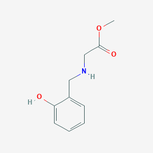 molecular formula C10H13NO3 B8473467 Methyl 2-(2-hydroxybenzylamino)acetate 