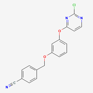 4-({3-[(2-Chloropyrimidin-4-yl)oxy]phenoxy}methyl)benzonitrile