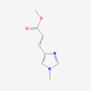 molecular formula C8H10N2O2 B8473571 Methyl 3-(1-methyl-1H-imidazol-4-yl)prop-2-enoate 