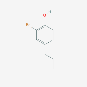 molecular formula C9H11BrO B8473588 2-Bromo-4-propylphenol CAS No. 64080-16-6