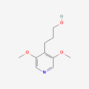 molecular formula C10H15NO3 B8473612 3-(3,5-Dimethoxypyridin-4-yl)-1-propanol 