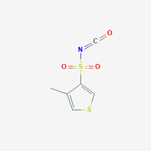 molecular formula C6H5NO3S2 B8473613 4-Methyl-3-thiophenesulfonyl isocyanate CAS No. 81417-53-0