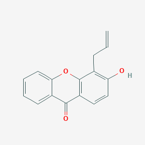 3-Hydroxy-4-(prop-2-EN-1-YL)-9H-xanthen-9-one
