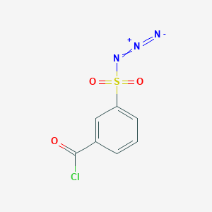 molecular formula C7H4ClN3O3S B8473627 m-Azidosulphonyl-benzoyl chloride CAS No. 15417-53-5