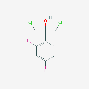 molecular formula C9H8Cl2F2O B8473641 1,3-Dichloro-2-(2,4-difluorophenyl)-2-propanol 