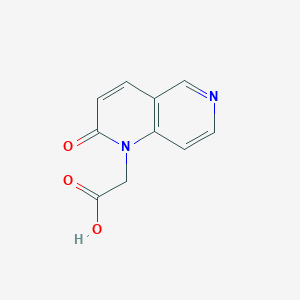 molecular formula C10H8N2O3 B8473652 2-(2-oxo-1,6-naphthyridin-1(2H)-yl)acetic acid 