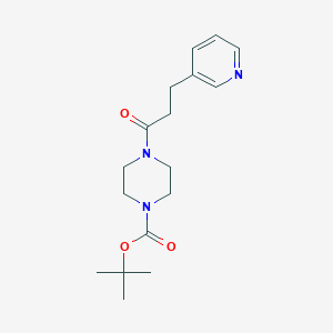 molecular formula C17H25N3O3 B8473678 Tert-butyl 4-[3-(pyridin-3-yl)propanoyl]piperazine-1-carboxylate 