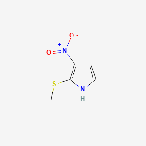 1H-Pyrrole, 2-(methylthio)-3-nitro-