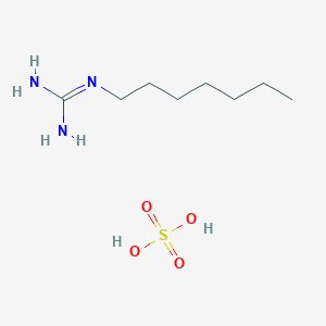 molecular formula C8H21N3O4S B8473735 n-Heptylguanidine sulfate CAS No. 62646-17-7