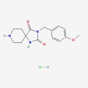 3-(4-Methoxybenzyl)-1,3,8-triaza-spiro[4.5]decane-2,4-dione Hydrochloride
