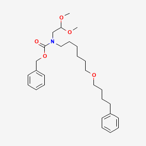 Benzyl (2,2-dimethoxyethyl)(6-(4-phenylbutoxy)hexyl)carbamate