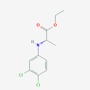 molecular formula C11H13Cl2NO2 B8473773 N-(3,4-Dichlorophenyl)-L-alanine ethyl ester CAS No. 33878-52-3