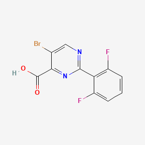 5-Bromo-2-(2,6-difluorophenyl)pyrimidine-4-carboxylic acid