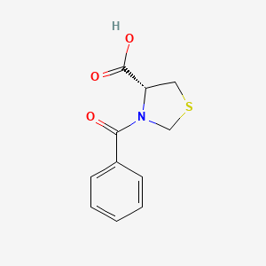 molecular formula C11H11NO3S B8473795 (4R)-3-benzoylthiazolidine-4-carboxylic acid 