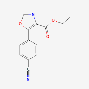 5-(4-Cyanophenyl)oxazole-4-carboxylic acid ethyl ester