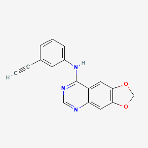 N-(3-Ethynylphenyl)-2H-[1,3]dioxolo[4,5-G]quinazolin-8-amine