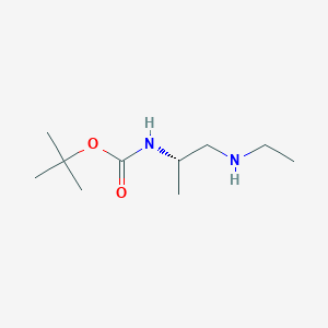 molecular formula C10H22N2O2 B8473892 (2S)-N-Ethyl-N'-(tert-butoxycarbonyl)propane-1,2-diamine CAS No. 869901-70-2