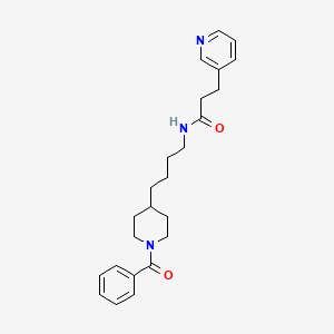 N-[4-(1-Benzoylpiperidin-4-YL)butyl]-3-pyridin-3-ylpropanamide