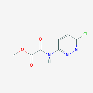 molecular formula C7H6ClN3O3 B8473935 Methyl 2-[(6-chloropyridazin-3-yl)amino]-2-oxoacetate 
