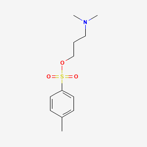 molecular formula C12H19NO3S B8473996 1-Propanol, 3-(dimethylamino)-, 1-(4-methylbenzenesulfonate) CAS No. 39743-22-1
