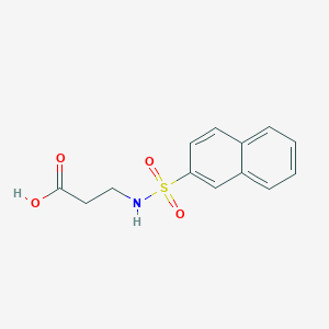 molecular formula C13H13NO4S B008474 3-[(2-萘磺酰)氨基]丙酸 CAS No. 100394-14-7