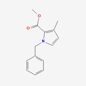 molecular formula C14H15NO2 B8474082 Methyl 1-benzyl-3-methyl-pyrrole-2-carboxylate 