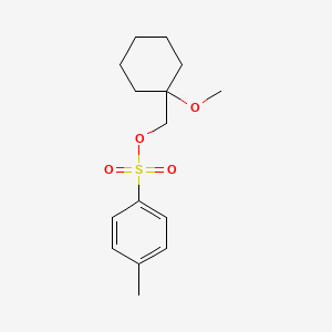 molecular formula C15H22O4S B8474095 (1-Methoxycyclohexyl)methyl 4-methylbenzenesulfonate 