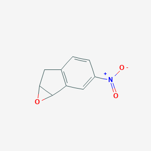 molecular formula C9H7NO3 B8474134 1,2-Epoxy-6-nitroindane 