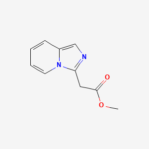 molecular formula C10H10N2O2 B8474142 Methyl 2-(imidazo[1,5-a]pyridin-3-yl)acetate 