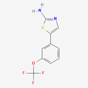 molecular formula C10H7F3N2OS B8474160 5-[3-(Trifluoromethoxy)phenyl]-1,3-thiazol-2-amine 