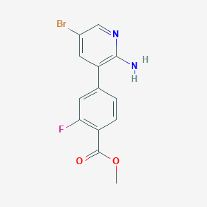 Methyl 4-(2-amino-5-bromopyridin-3-yl)-2-fluorobenzoate