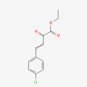 molecular formula C12H11ClO3 B8474197 Ethyl p-chlorobenzalpyruvate 