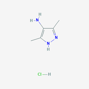 molecular formula C5H10ClN3 B8474203 3,5-Dimethyl-4-aminopyrazole hydrochloride 