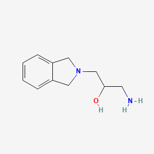 molecular formula C11H16N2O B8474325 1-Amino-3-(isoindolin-2-yl)propan-2-ol 
