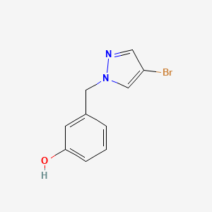 3-((4-Bromo-1H-pyrazol-1-yl)methyl)phenol