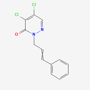 4,5-Dichloro-2-(3-phenyl-2-propenyl)-3(2H)-pyridazinone