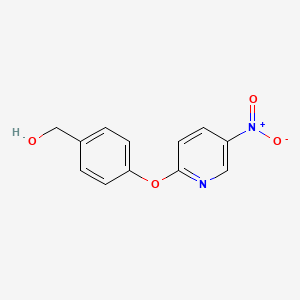 molecular formula C12H10N2O4 B8474417 {4-[(5-Nitropyridin-2-yl)oxy]phenyl}methanol 