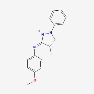 N-(4-methoxyphenyl)-4-methyl-1-phenyl-4,5-dihydro-1H-pyrazol-3-amine