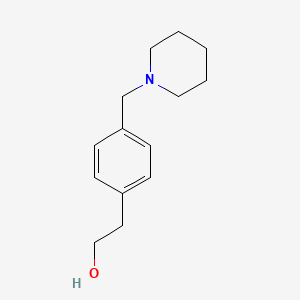molecular formula C14H21NO B8474489 2-(4-Piperidin-1-ylmethylphenyl)ethanol 
