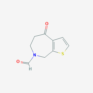 7-Formyl-5,6,7,8-tetrahydrothieno[2,3-c]azepin-4-one