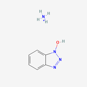 molecular formula C6H9N4O+ B8474530 1-Hydroxybenzotriazole ammonium 